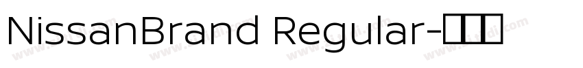 NissanBrand Regular字体转换
